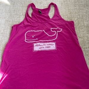 Alpha chi omega whale tank top